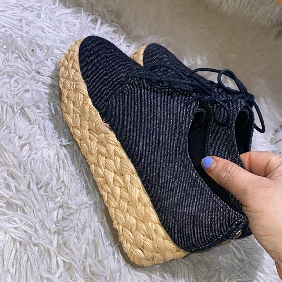 Calvin Klein Denim Platform Shoes - Picture 7 of 9